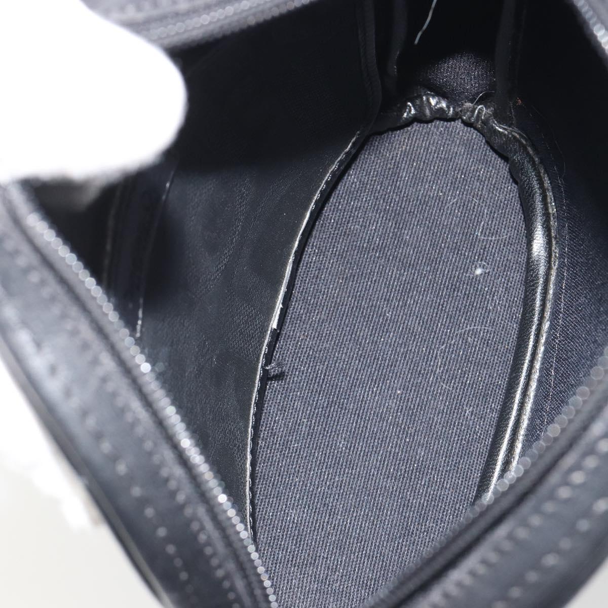 Christian Dior Trotter Shoulder Bag Black Gold Auth bs35747