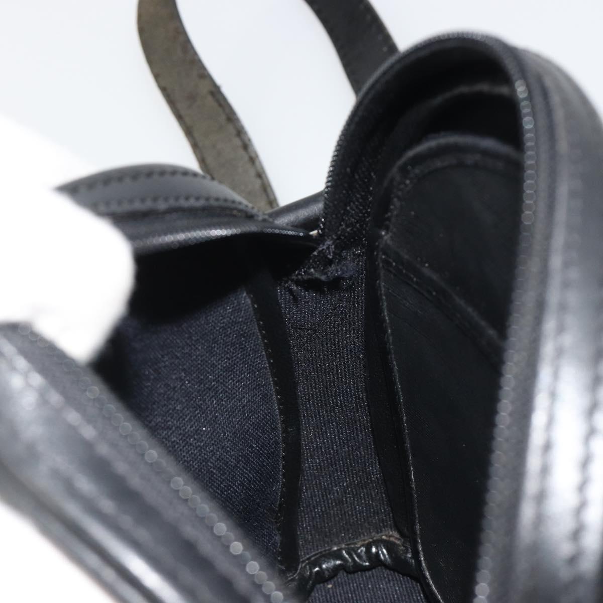 Christian Dior Trotter Shoulder Bag Black Gold Auth bs35747
