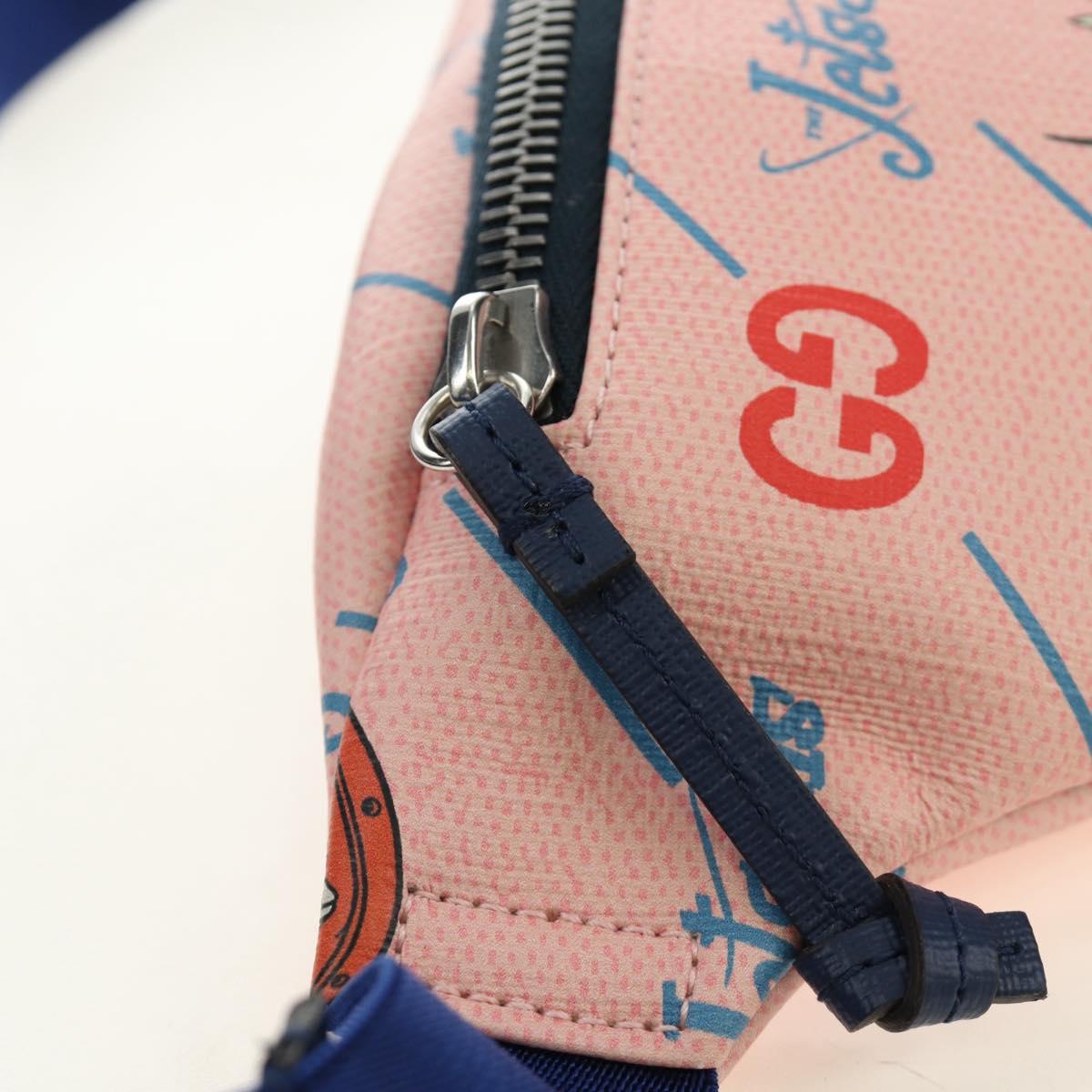 GUCCI x Jetson Waist bag PVC Pink 502095 Auth bs35751M