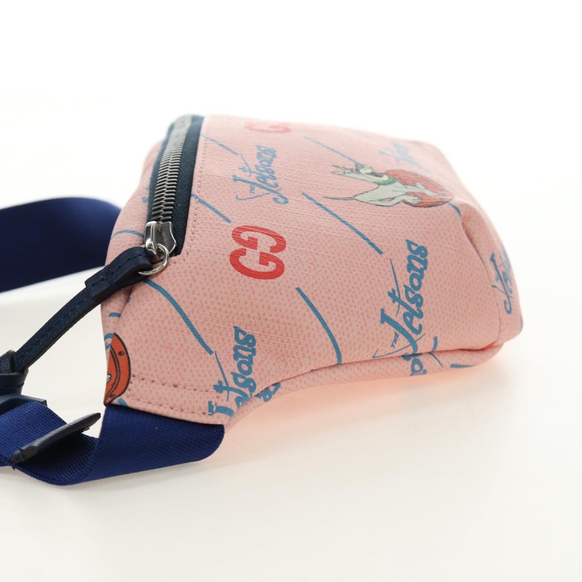 GUCCI x Jetson Waist bag PVC Pink 502095 Auth bs35751M