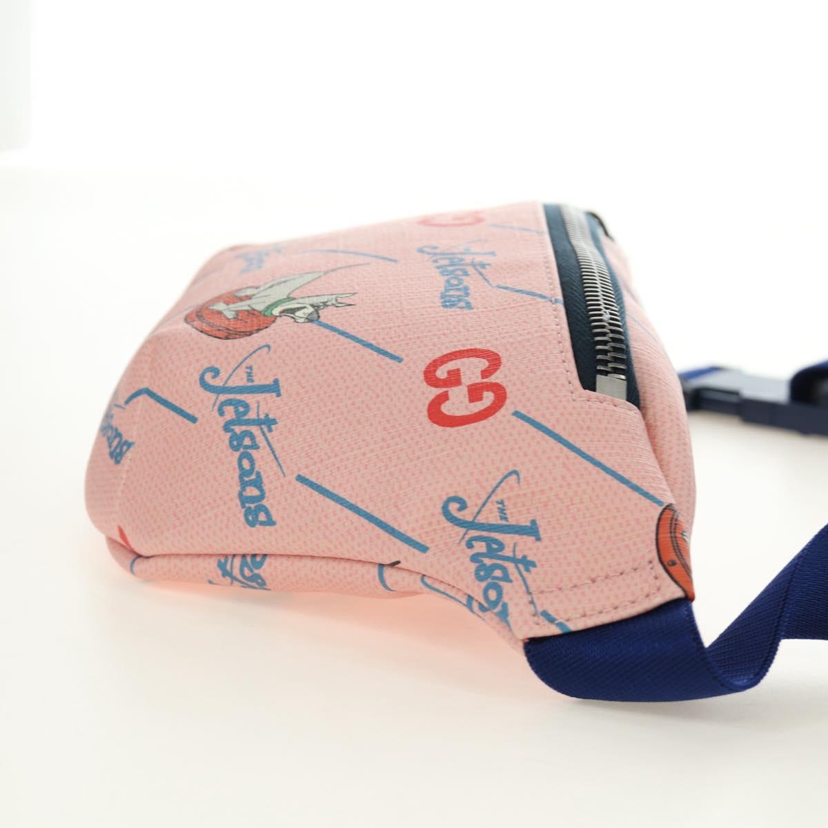 GUCCI x Jetson Waist bag PVC Pink 502095 Auth bs35751M