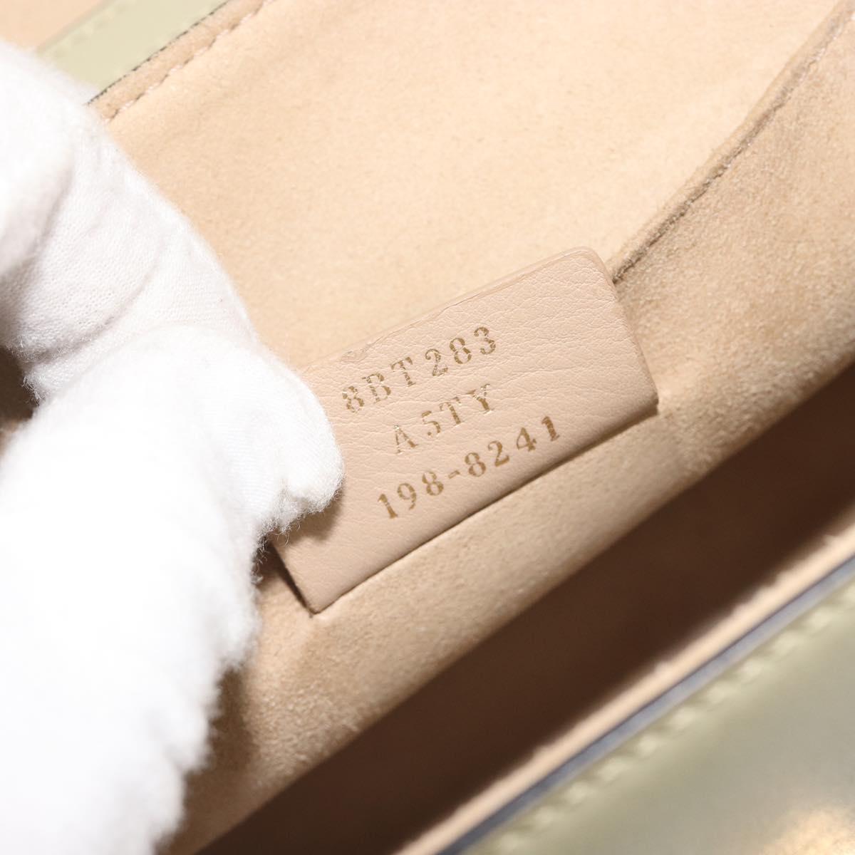 FENDI Zucca Shoulder Bag Ivory Gold 8BT283 Auth bs35756A