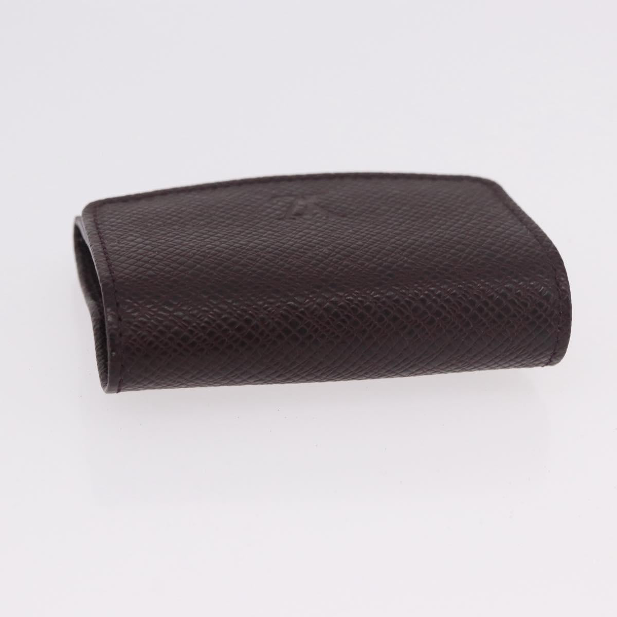 LOUIS VUITTON Taiga Buton de Manchette Cuffs Ardoise Silver M30566 Auth bs35759