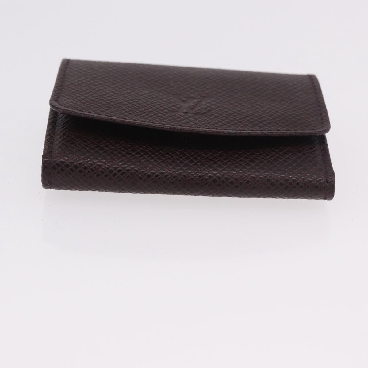 LOUIS VUITTON Taiga Buton de Manchette Cuffs Ardoise Silver M30566 Auth bs35759