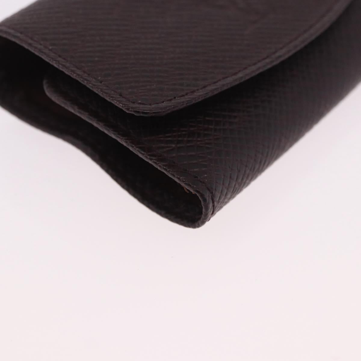 LOUIS VUITTON Taiga Buton de Manchette Cuffs Ardoise Silver M30566 Auth bs35759