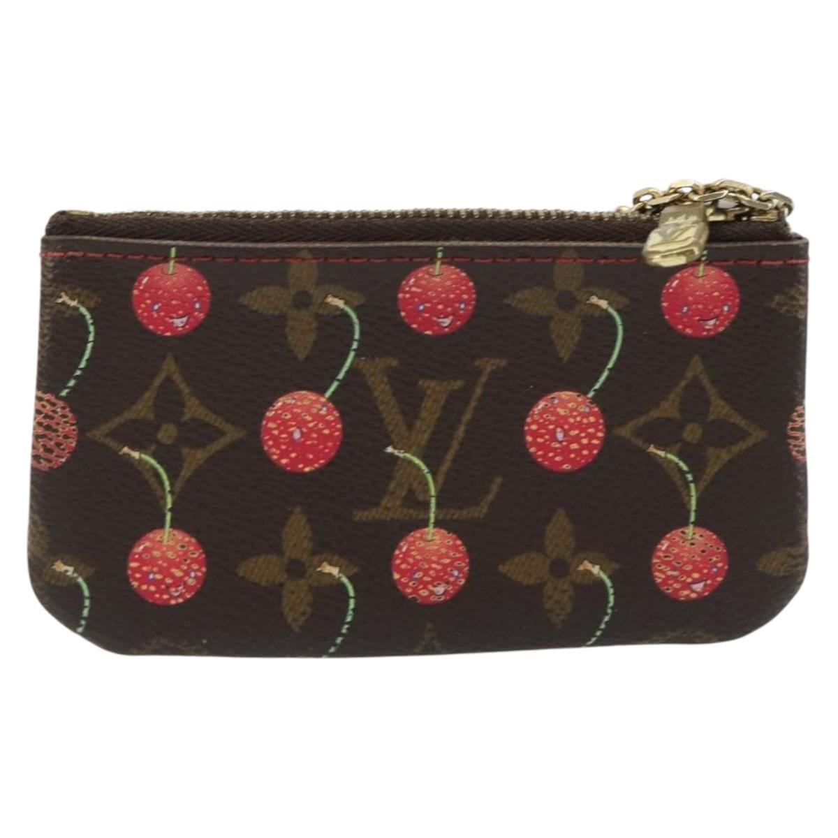 LOUIS VUITTON Monogram Cherry Pochette Cles Coin Purse M95042 LV Auth bs35761