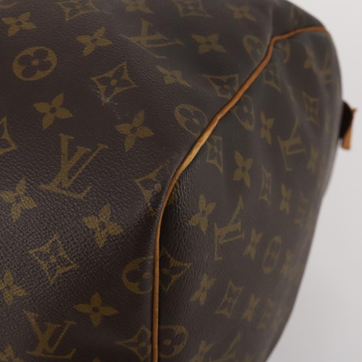 LOUIS VUITTON Monogram Keepall 55 Boston Bag M41424 LV Auth bs35764
