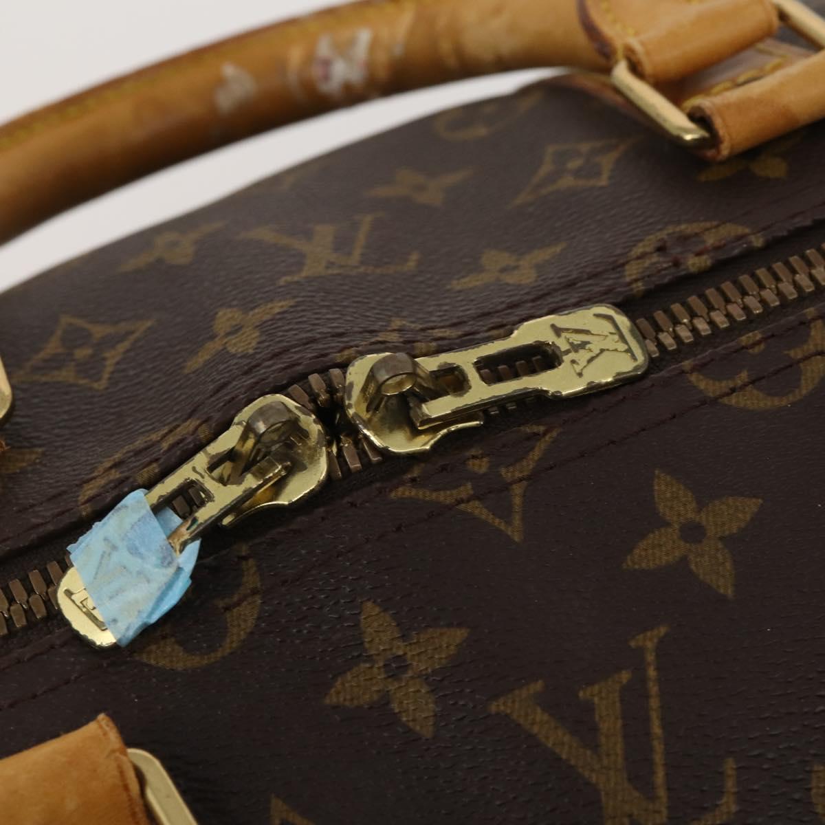 LOUIS VUITTON Monogram Keepall Bandouliere 55 Boston Bag M41414 LV Auth bs35765