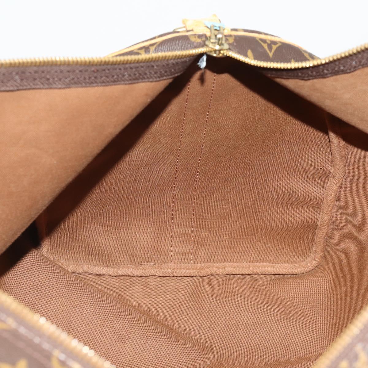 LOUIS VUITTON Monogram Keepall Bandouliere 55 Boston Bag M41414 LV Auth bs35765