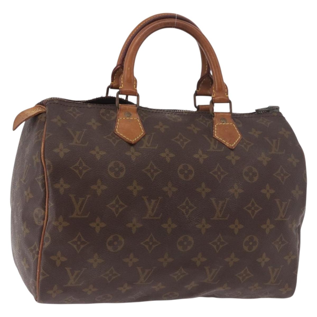 LOUIS VUITTON Monogram Speedy 30 Hand Bag M41526 LV Auth bs35766