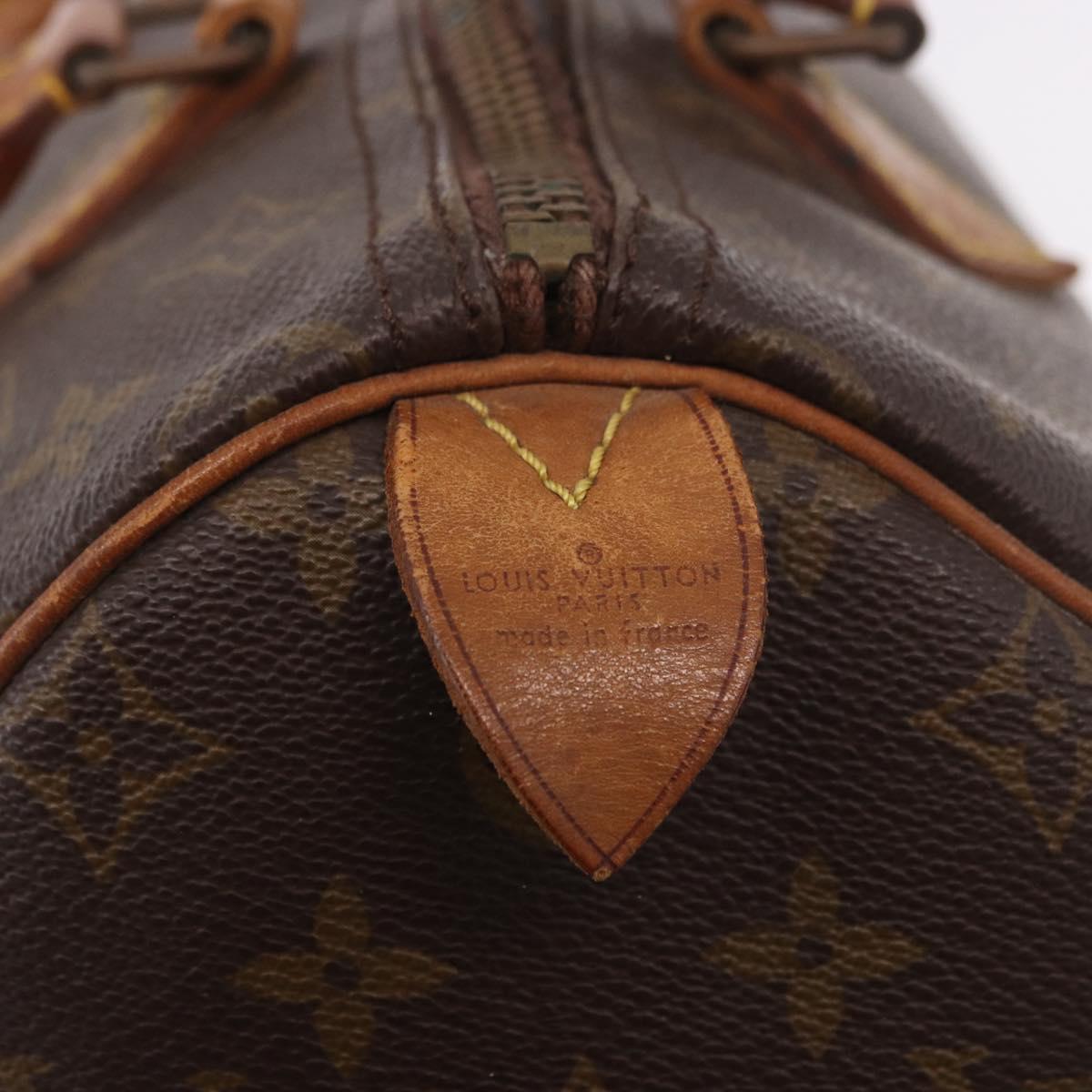 LOUIS VUITTON Monogram Speedy 30 Hand Bag M41526 LV Auth bs35766