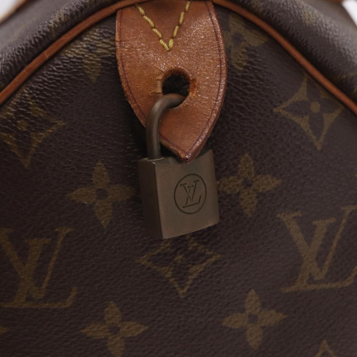 LOUIS VUITTON Monogram Speedy 30 Hand Bag M41526 LV Auth bs35766