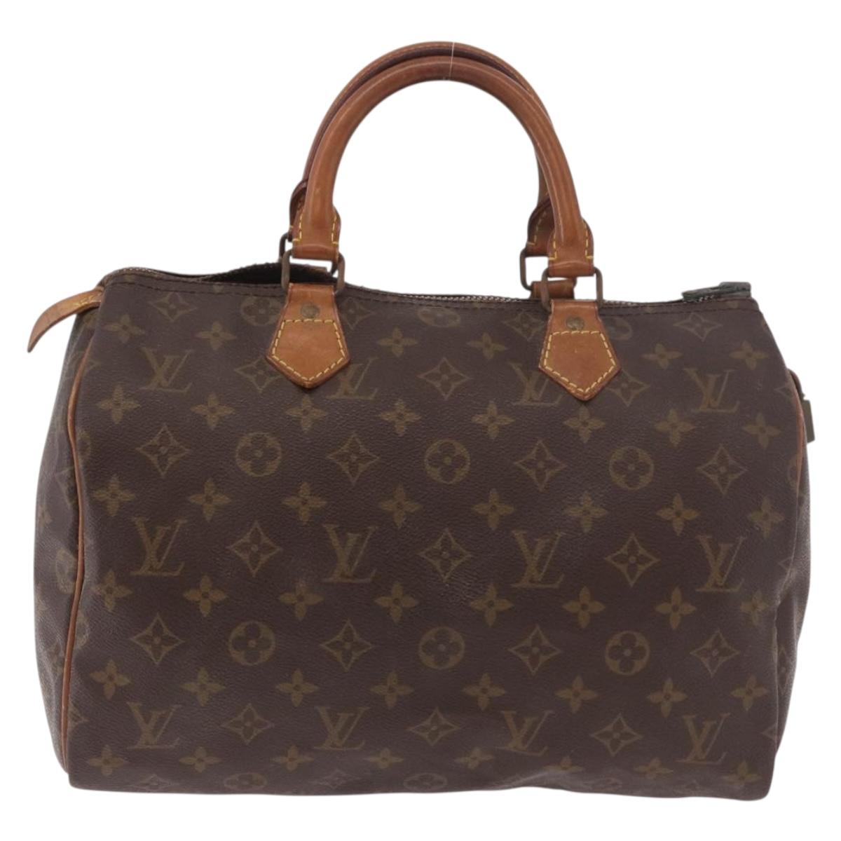 LOUIS VUITTON Monogram Speedy 30 Hand Bag M41526 LV Auth bs35766