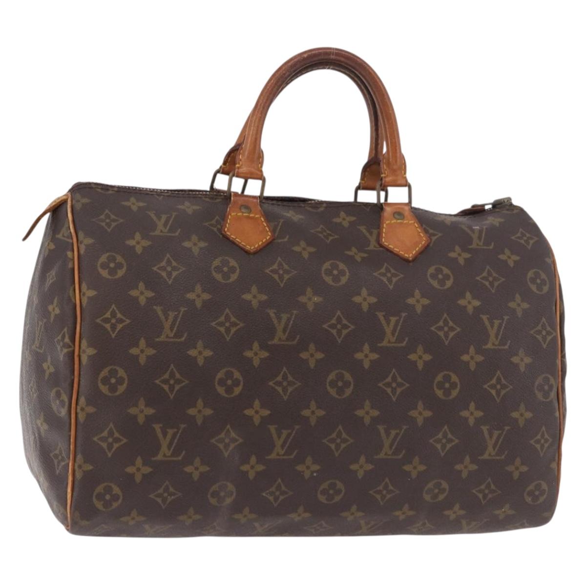 LOUIS VUITTON Monogram Speedy 35 Hand Bag M41524 LV Auth bs35768