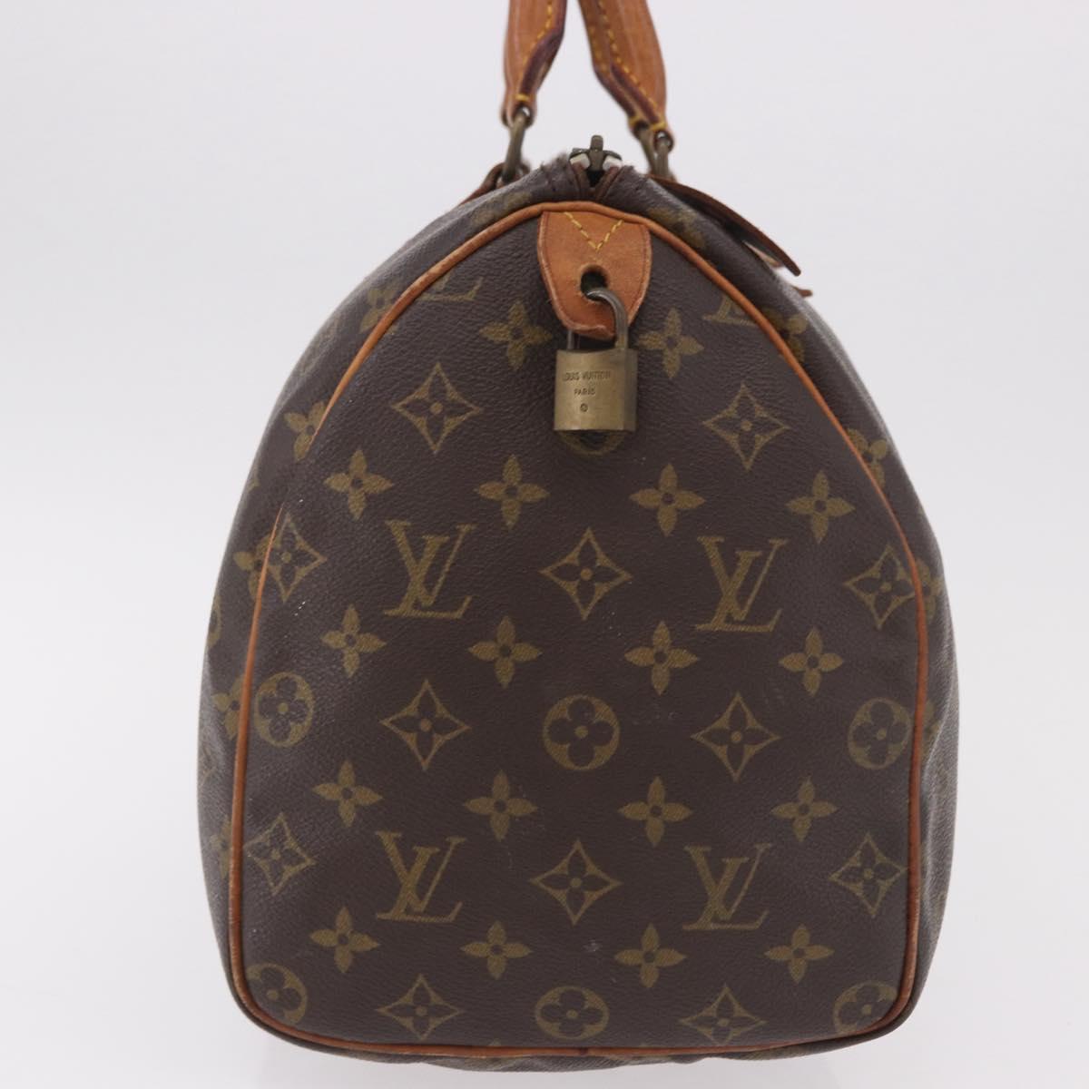 LOUIS VUITTON Monogram Speedy 35 Hand Bag M41524 LV Auth bs35768