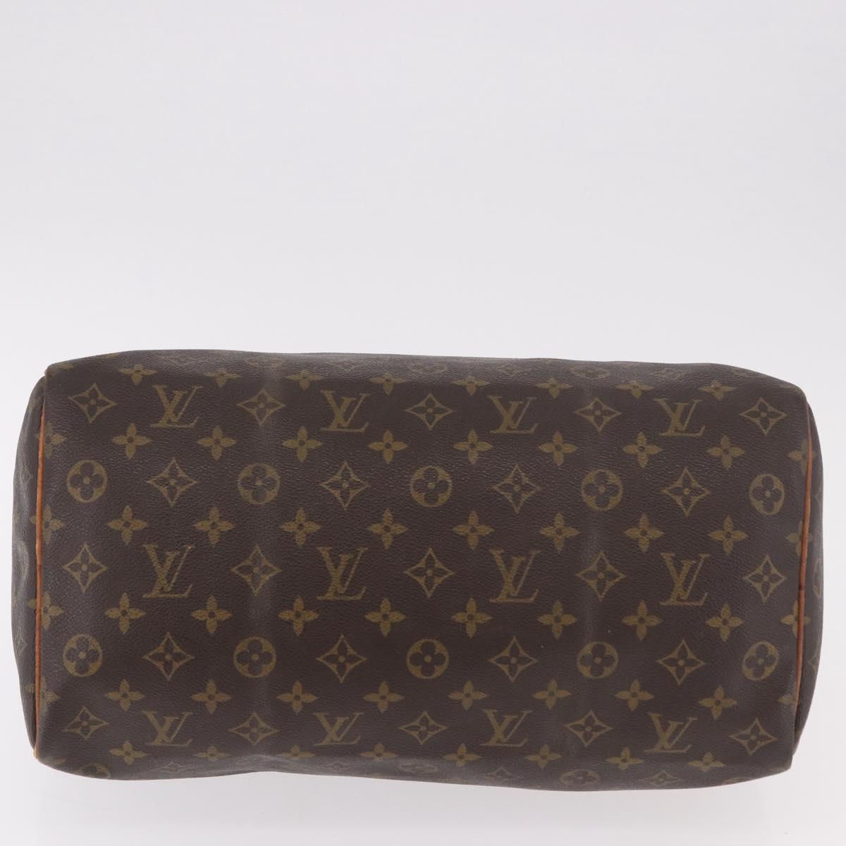 LOUIS VUITTON Monogram Speedy 35 Hand Bag M41524 LV Auth bs35768