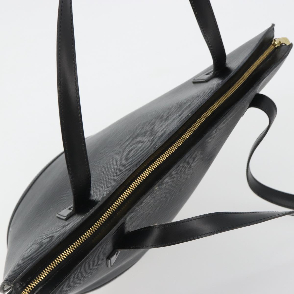 LOUIS VUITTON Epi Saint Jacques Shopping Shoulder Bag Black M52262 Auth bs35780V
