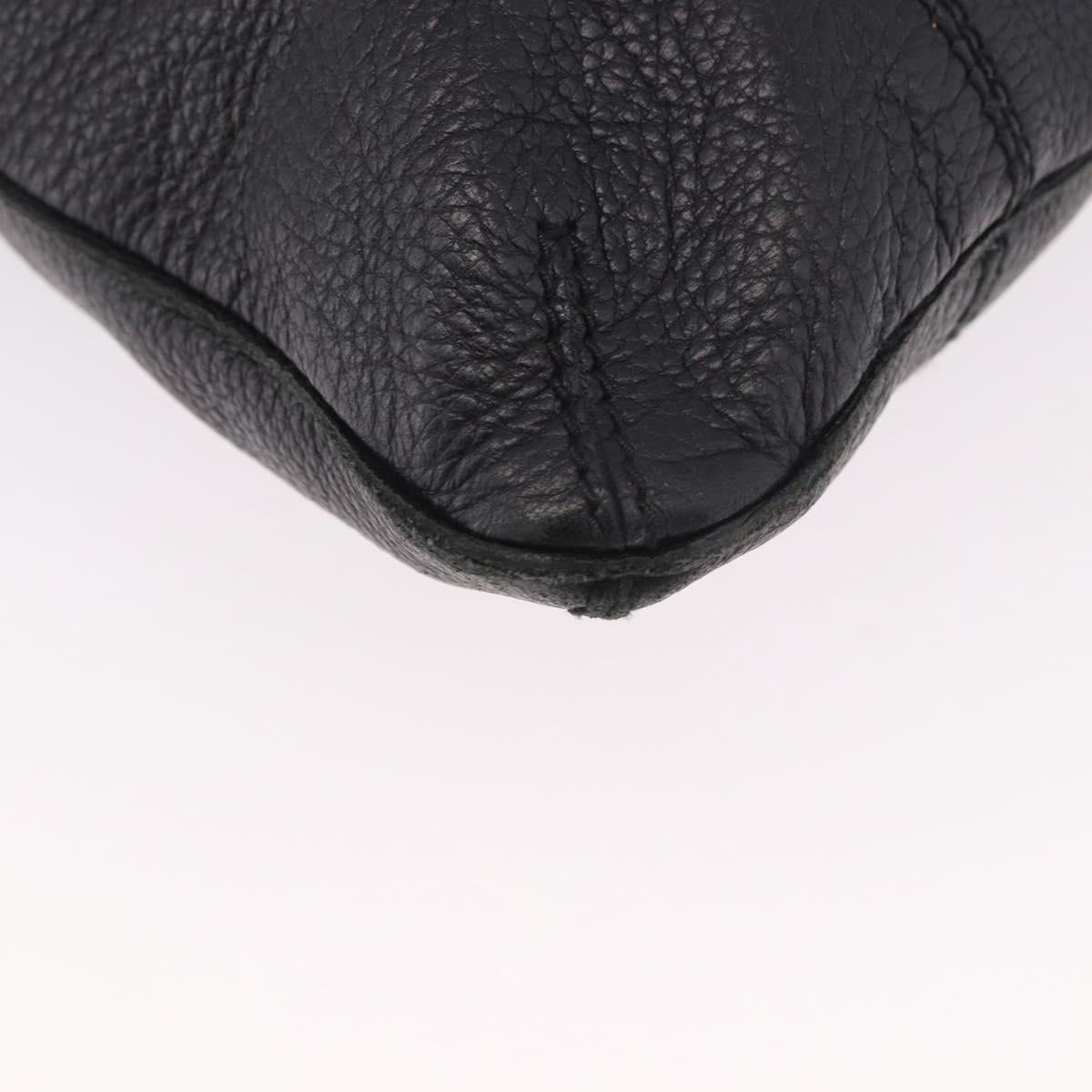 BOTTEGA VENETA Hand Bag Outlet Leather Black 115778 Auth bs35781