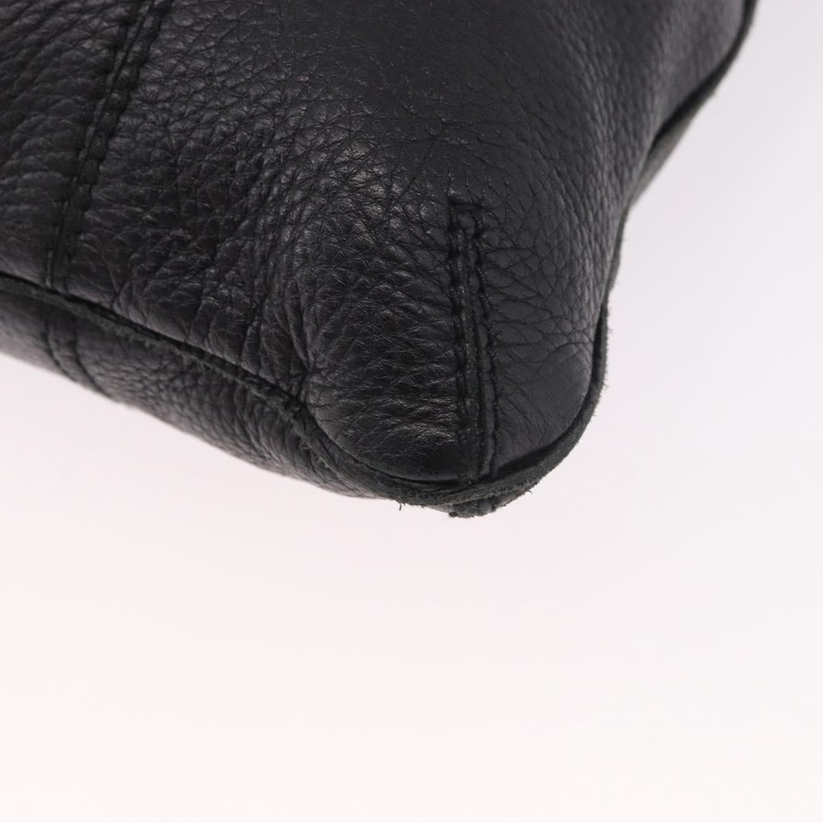 BOTTEGA VENETA Hand Bag Outlet Leather Black 115778 Auth bs35781