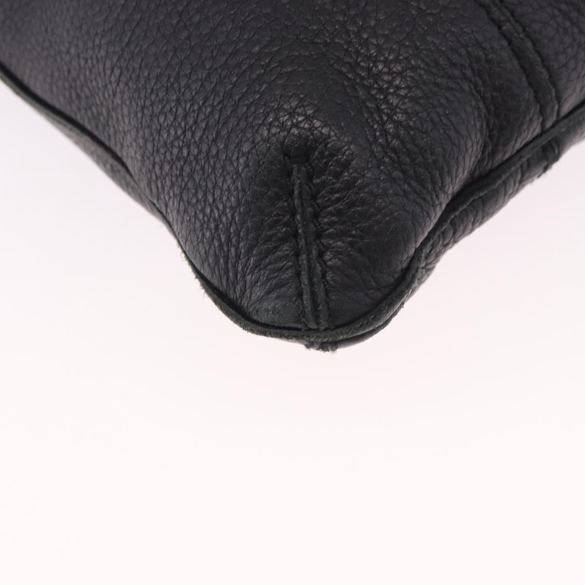 BOTTEGA VENETA Hand Bag Outlet Leather Black 115778 Auth bs35781