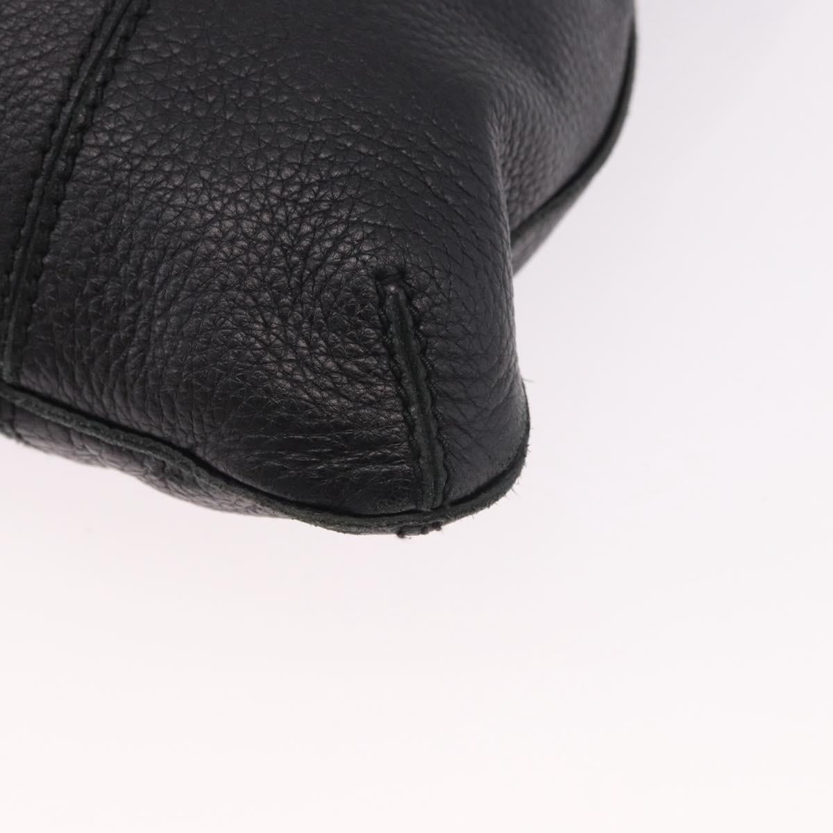 BOTTEGA VENETA Hand Bag Outlet Leather Black 115778 Auth bs35781