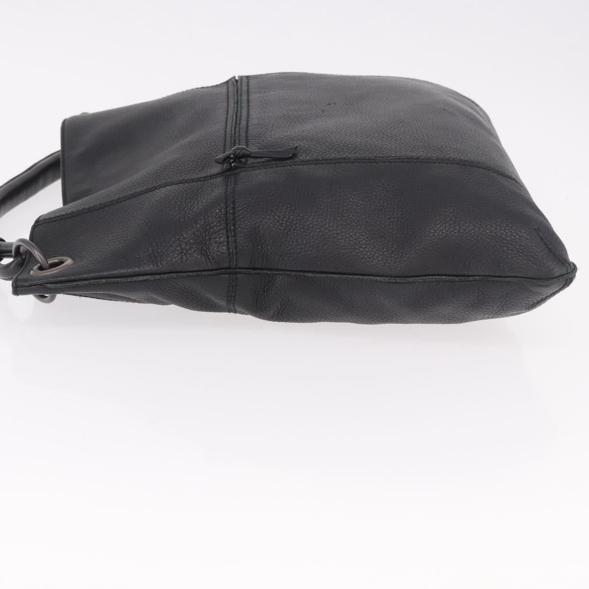 BOTTEGA VENETA Hand Bag Outlet Leather Black 115778 Auth bs35781