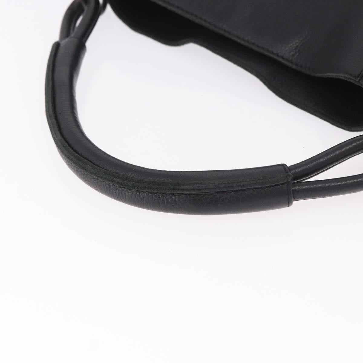 BOTTEGA VENETA Hand Bag Outlet Leather Black 115778 Auth bs35781