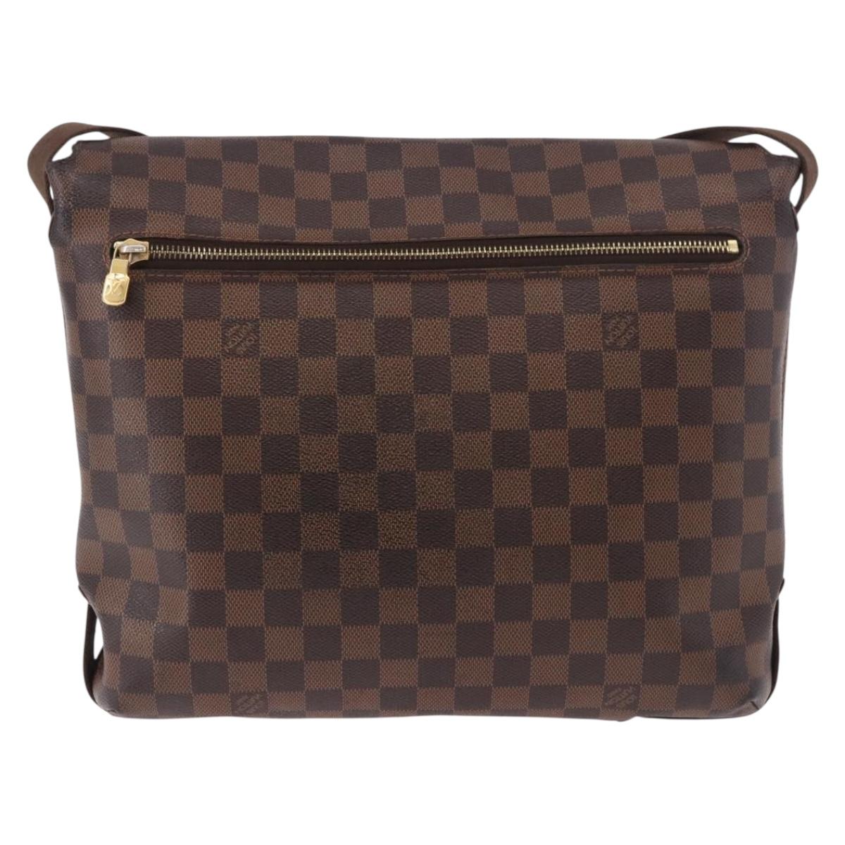 LOUIS VUITTON Damier Ebene Brooklyn MM Shoulder Bag N51211 LV Auth bs35787A