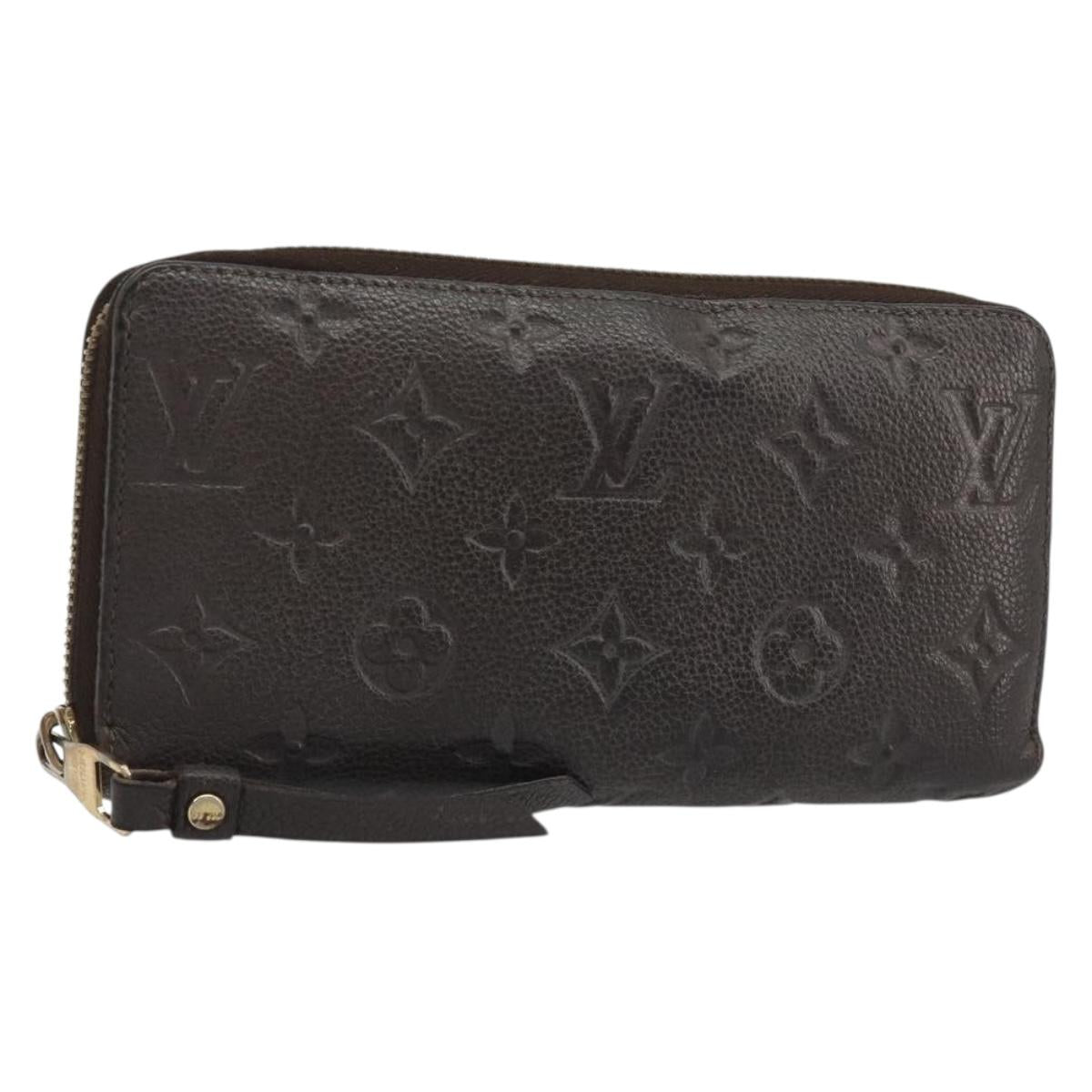 LOUIS VUITTON Monogram Empreinte Zippy Wallet Tail M60548 LV Auth bs35817