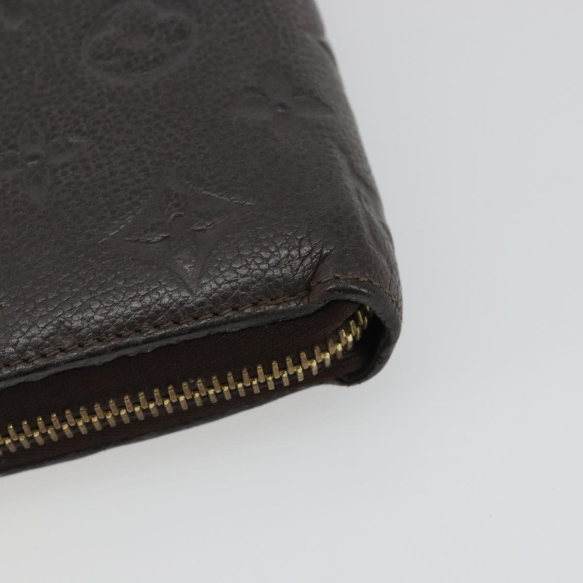 LOUIS VUITTON Monogram Empreinte Zippy Wallet Tail M60548 LV Auth bs35817