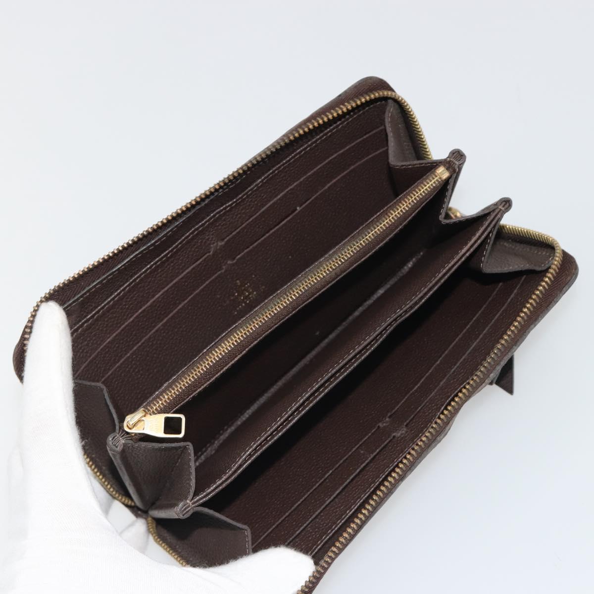 LOUIS VUITTON Monogram Empreinte Zippy Wallet Tail M60548 LV Auth bs35817