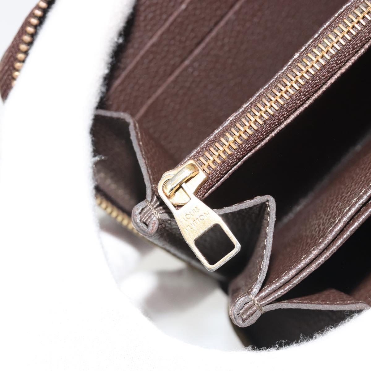 LOUIS VUITTON Monogram Empreinte Zippy Wallet Tail M60548 LV Auth bs35817
