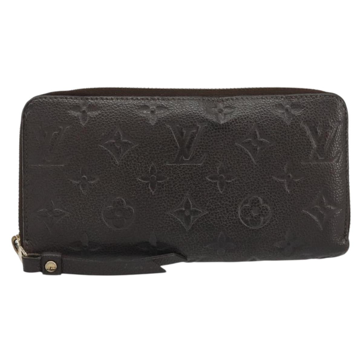 LOUIS VUITTON Monogram Empreinte Zippy Wallet Tail M60548 LV Auth bs35817