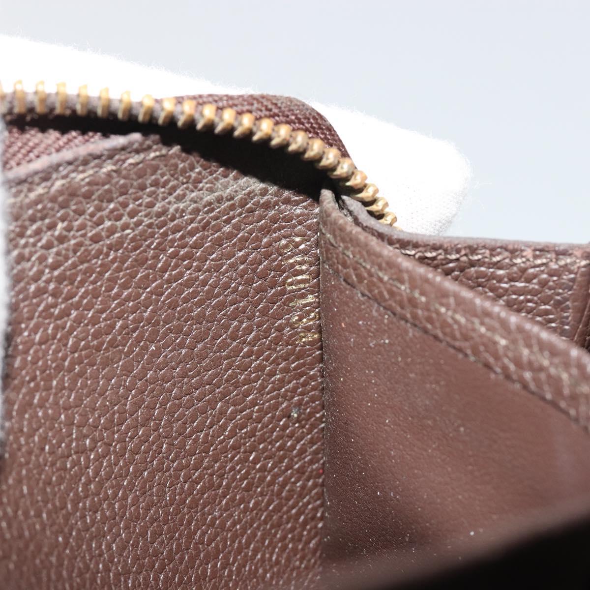 LOUIS VUITTON Monogram Empreinte Zippy Wallet Tail M60548 LV Auth bs35817