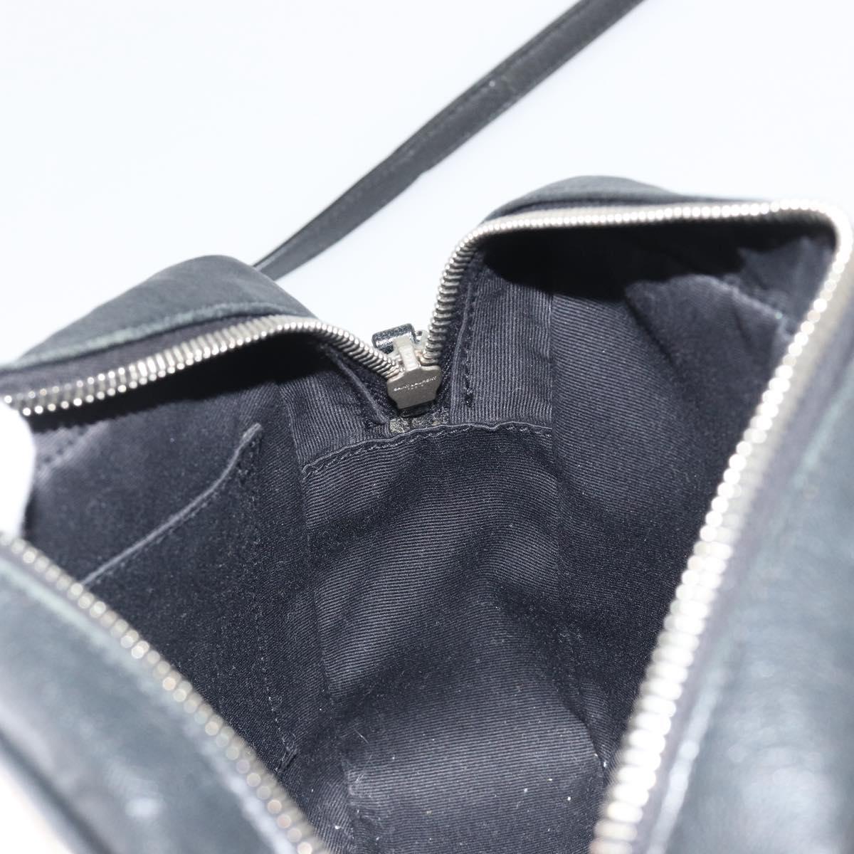 SAINT LAURENT Shoulder Bag Canvas Beige Silver 520534 Auth bs35824A
