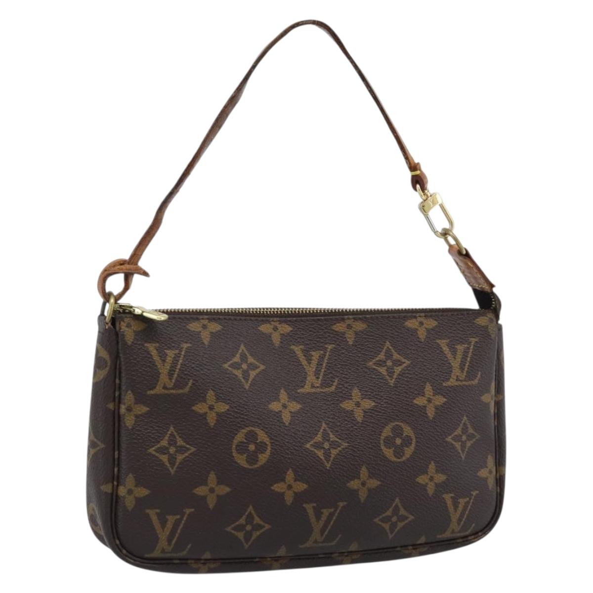 LOUIS VUITTON Monogram Pochette Accessoires Pouch M51980 LV Auth bs35831
