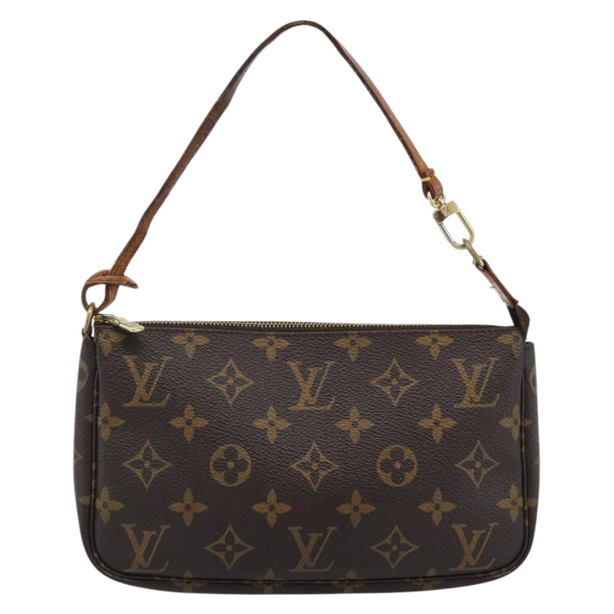 LOUIS VUITTON Monogram Pochette Accessoires Pouch M51980 LV Auth bs35831