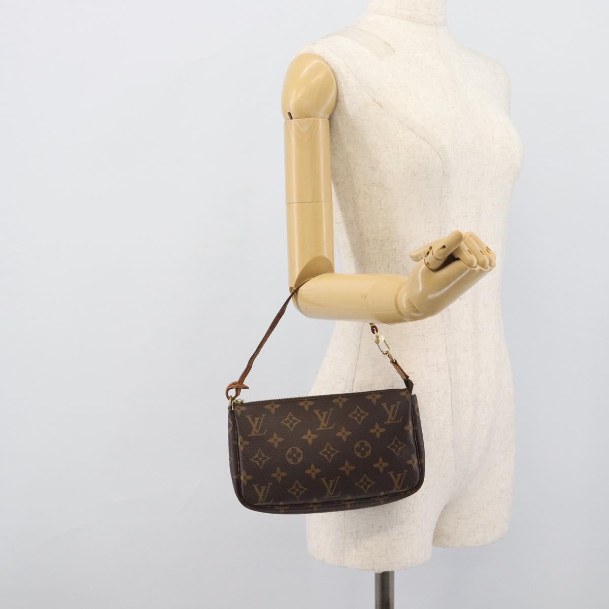 LOUIS VUITTON Monogram Pochette Accessoires Pouch M51980 LV Auth bs35831