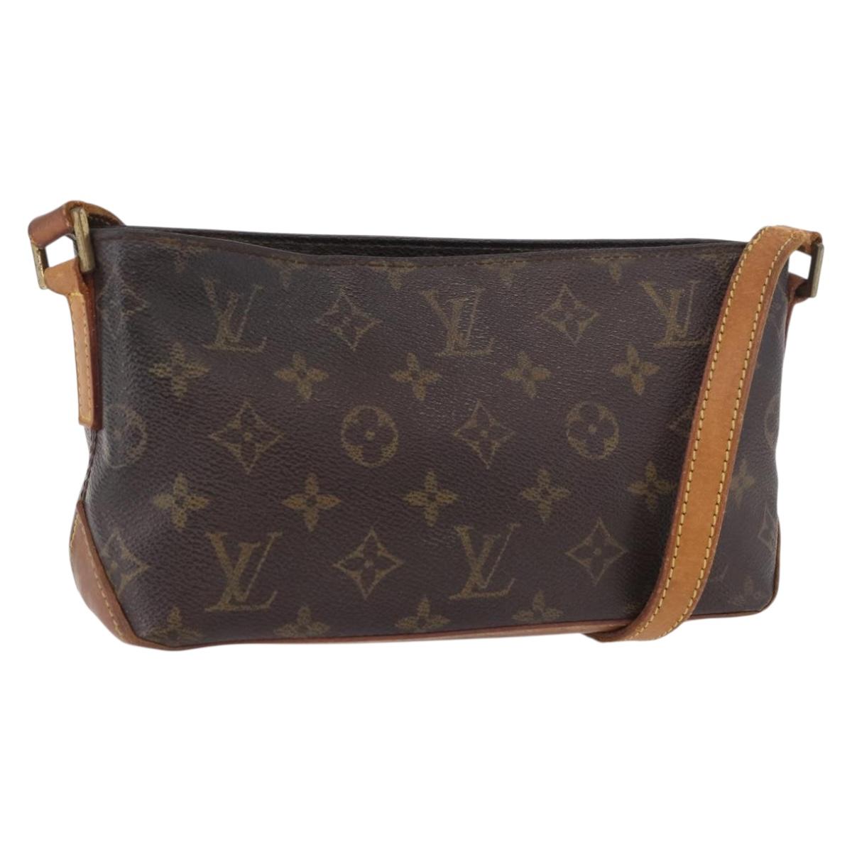 LOUIS VUITTON Monogram Trotteur Shoulder Bag M51240 LV Auth bs35834