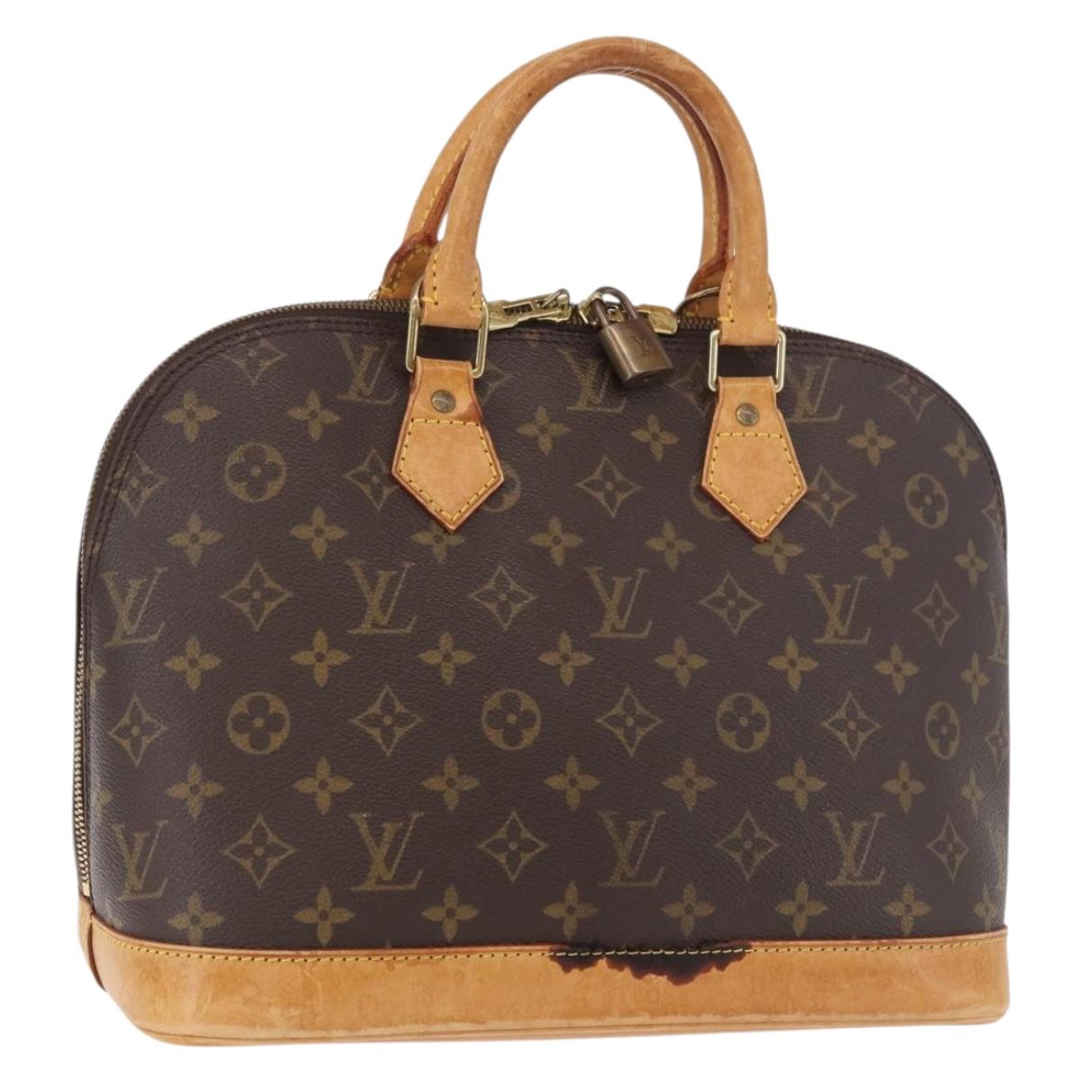 LOUIS VUITTON Monogram Alma Hand Bag M51130 LV Auth bs35841