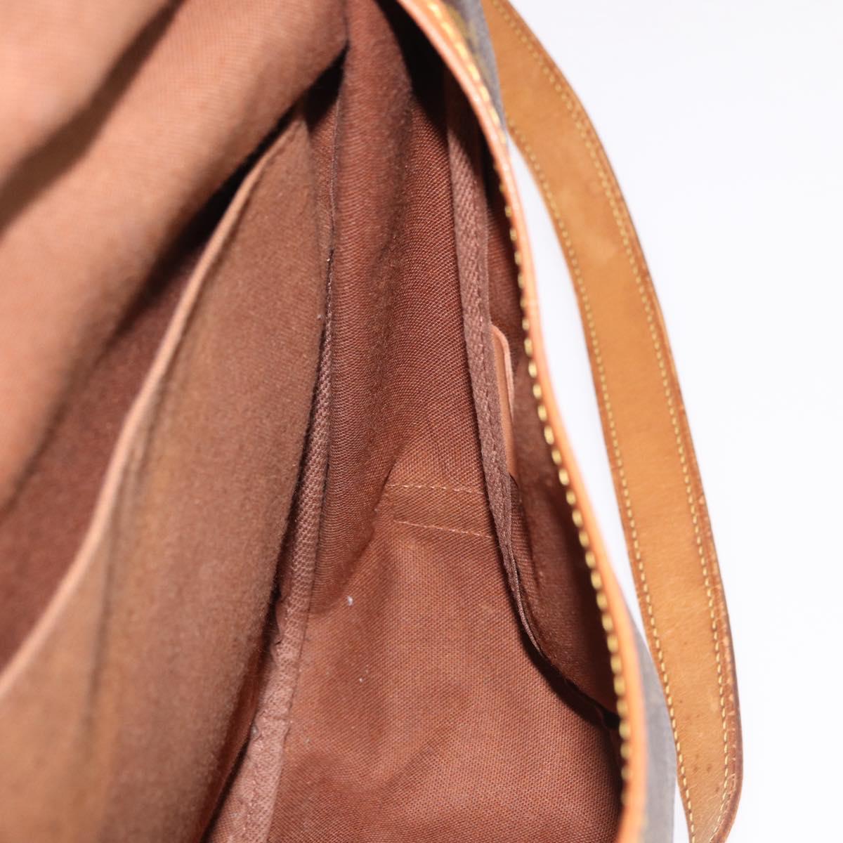 LOUIS VUITTON Monogram Saumur 35 Shoulder Bag M42254 LV Auth bs35853
