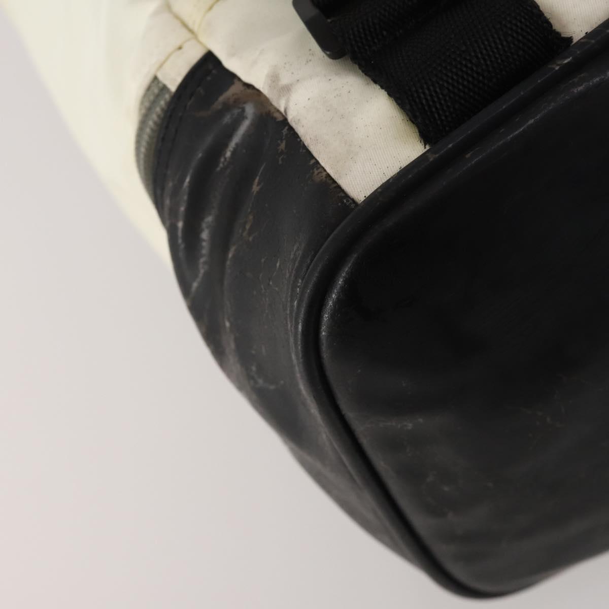 CHANEL Sports Line Backpack White Gray CC Auth bs35854