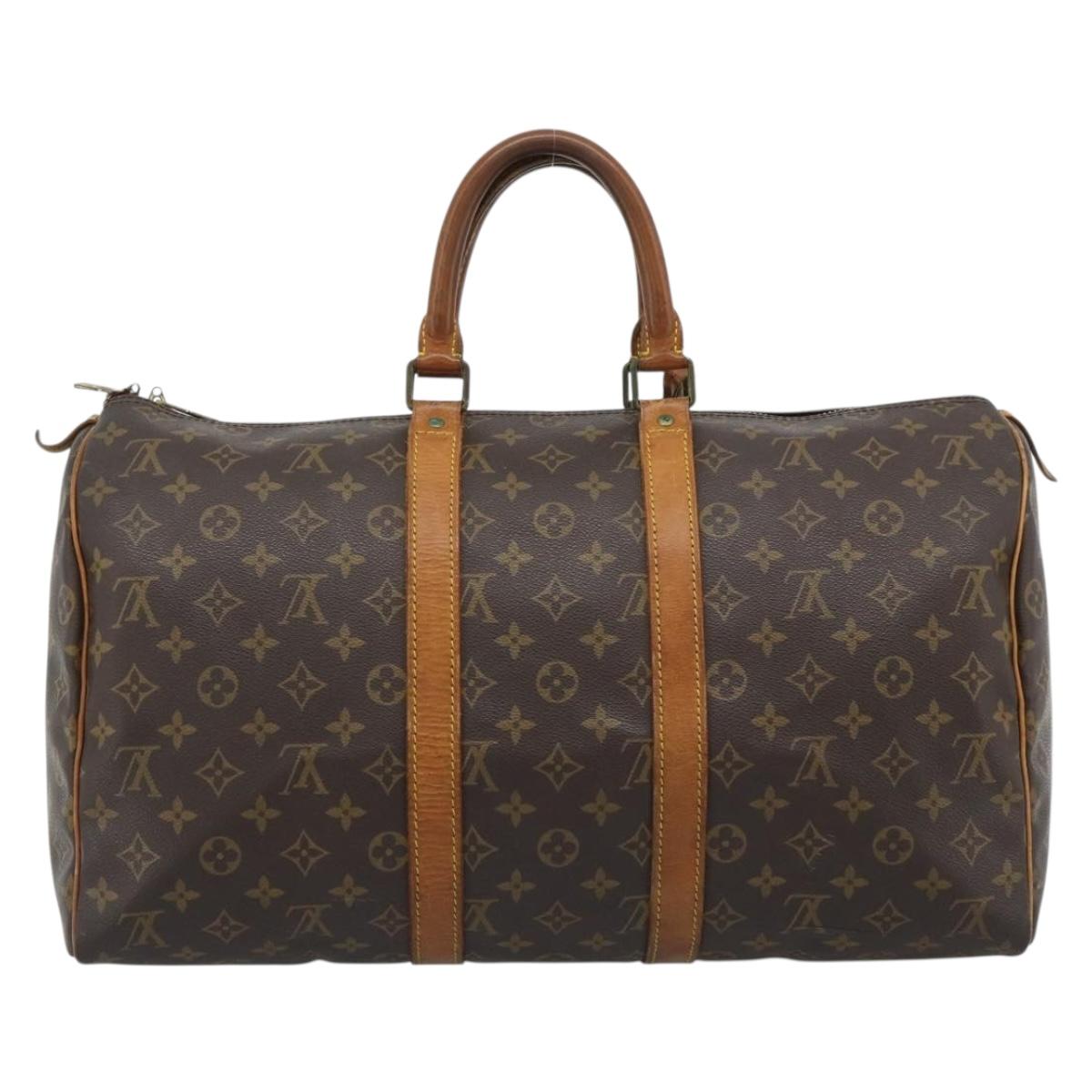 LOUIS VUITTON Monogram Keepall 50 Boston Bag M41426 LV Auth bs35866