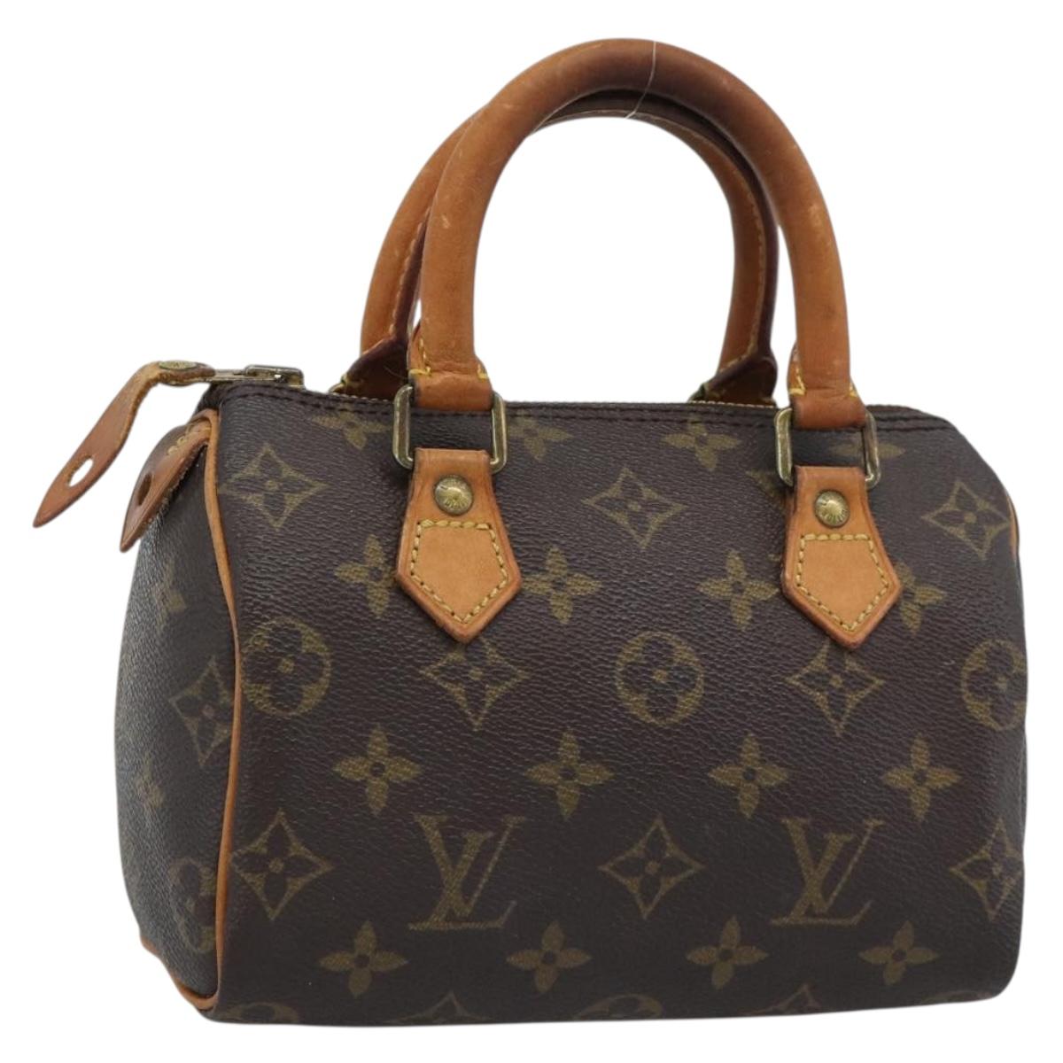 LOUIS VUITTON Monogram Mini Speedy Bandouliere Japon 88 M99014 LV Auth bs35882A