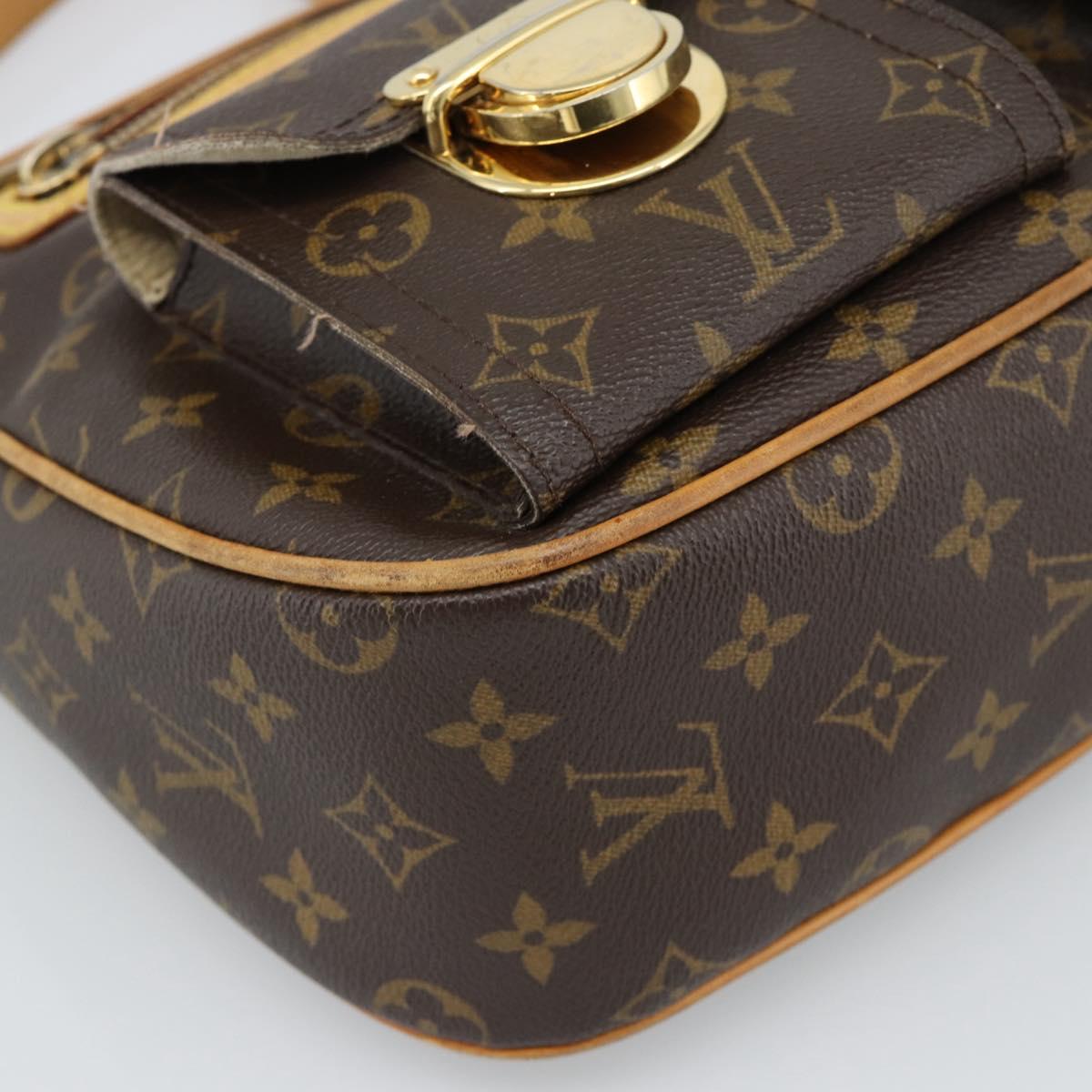 LOUIS VUITTON Monogram Hudson GM Shoulder Bag M40045 LV Auth bs35883