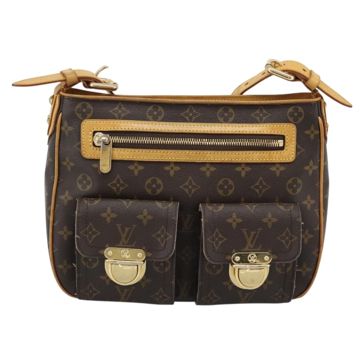 LOUIS VUITTON Monogram Hudson GM Shoulder Bag M40045 LV Auth bs35883