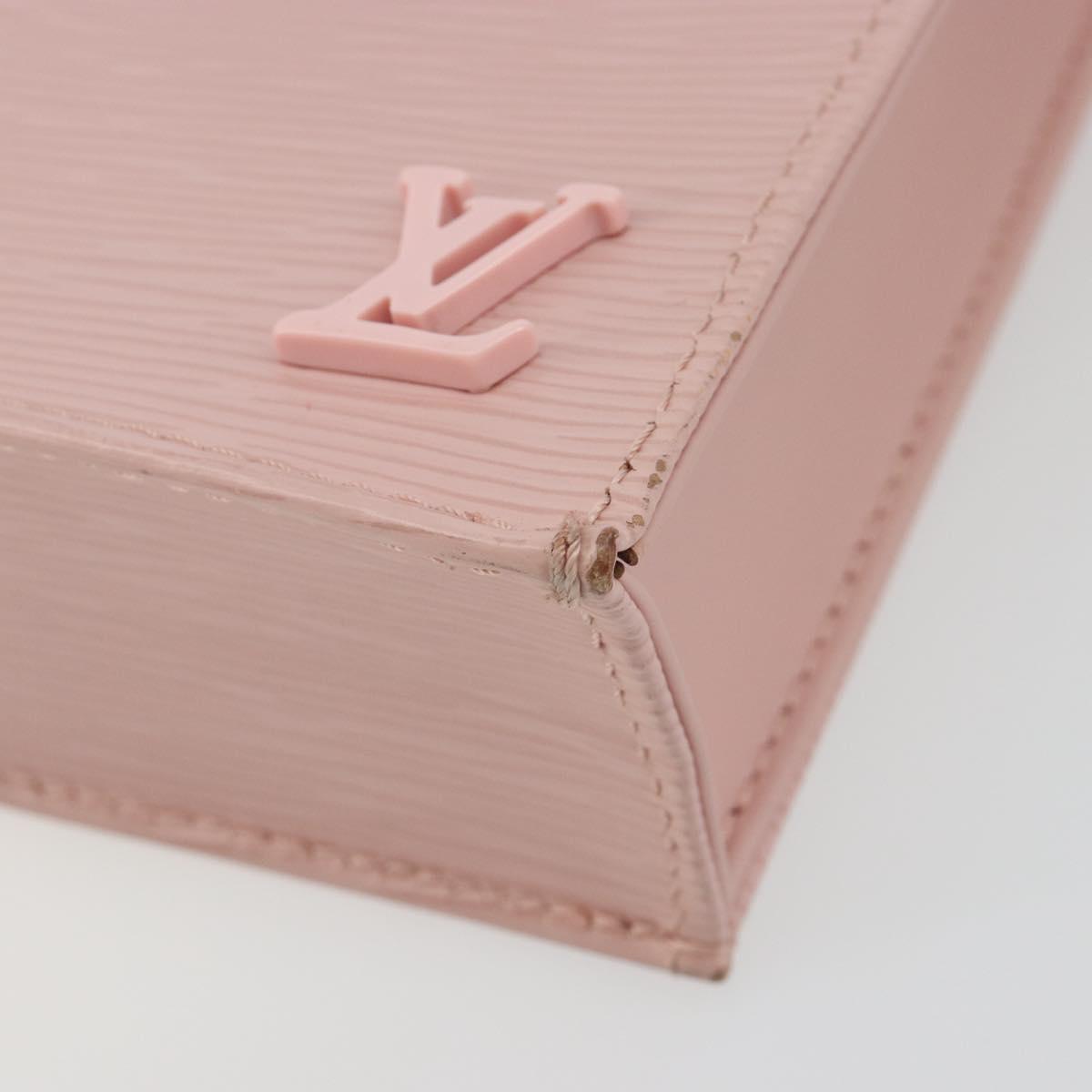 LOUIS VUITTON Epi Petit Sac Plat Hand Bag Rose Valerine M69575 Auth bs35888SAV