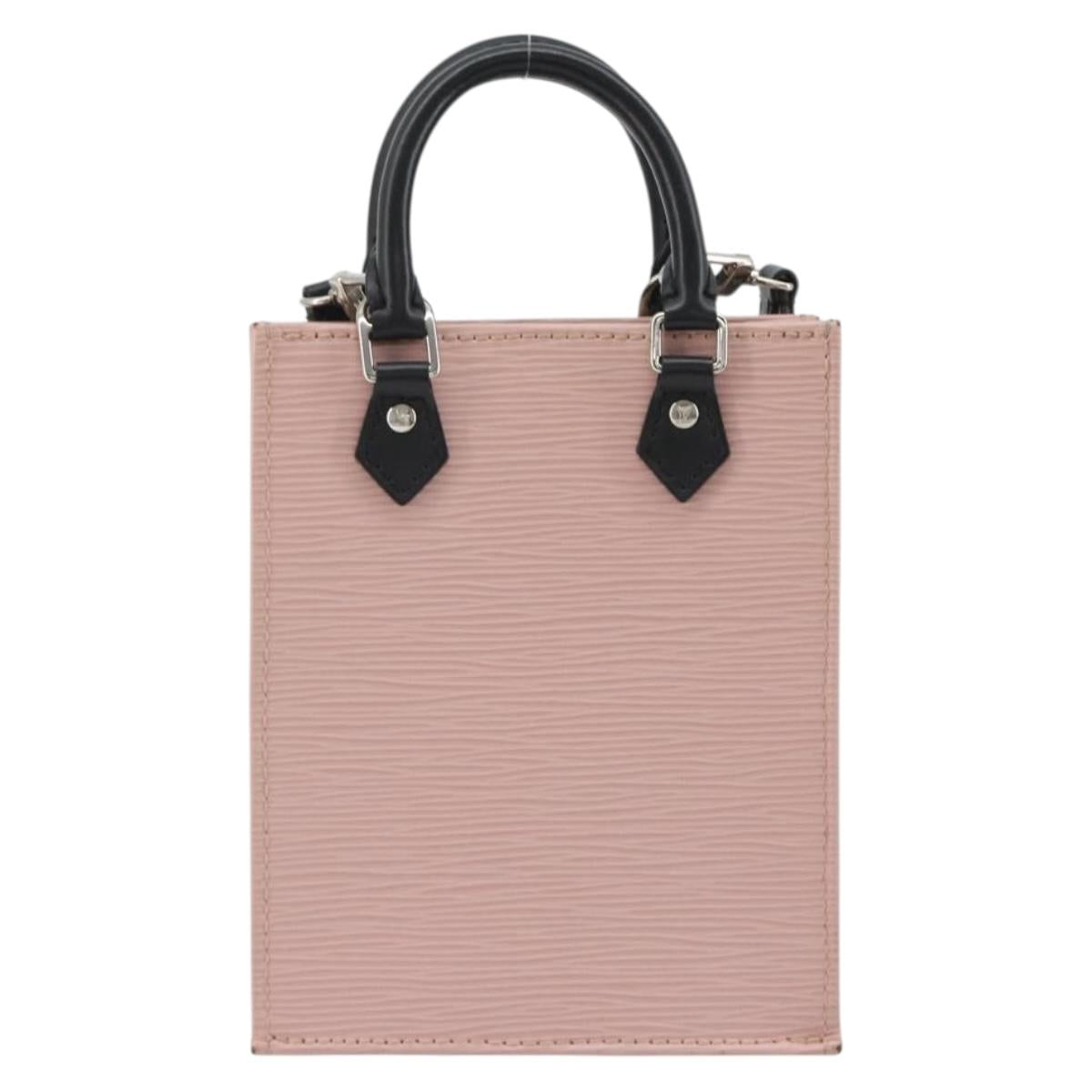 LOUIS VUITTON Epi Petit Sac Plat Hand Bag Rose Valerine M69575 Auth bs35888SAV