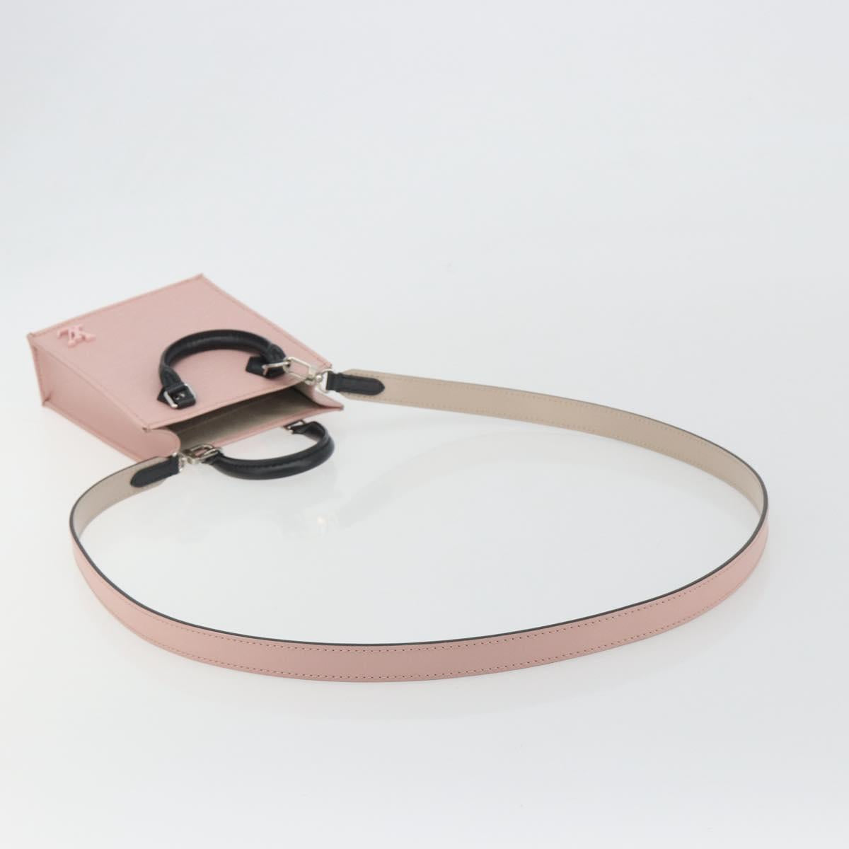 LOUIS VUITTON Epi Petit Sac Plat Hand Bag Rose Valerine M69575 Auth bs35888SAV