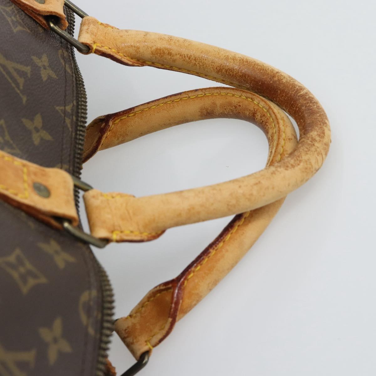 LOUIS VUITTON Monogram Keepall 55 Boston Bag M41424 LV Auth bs35898